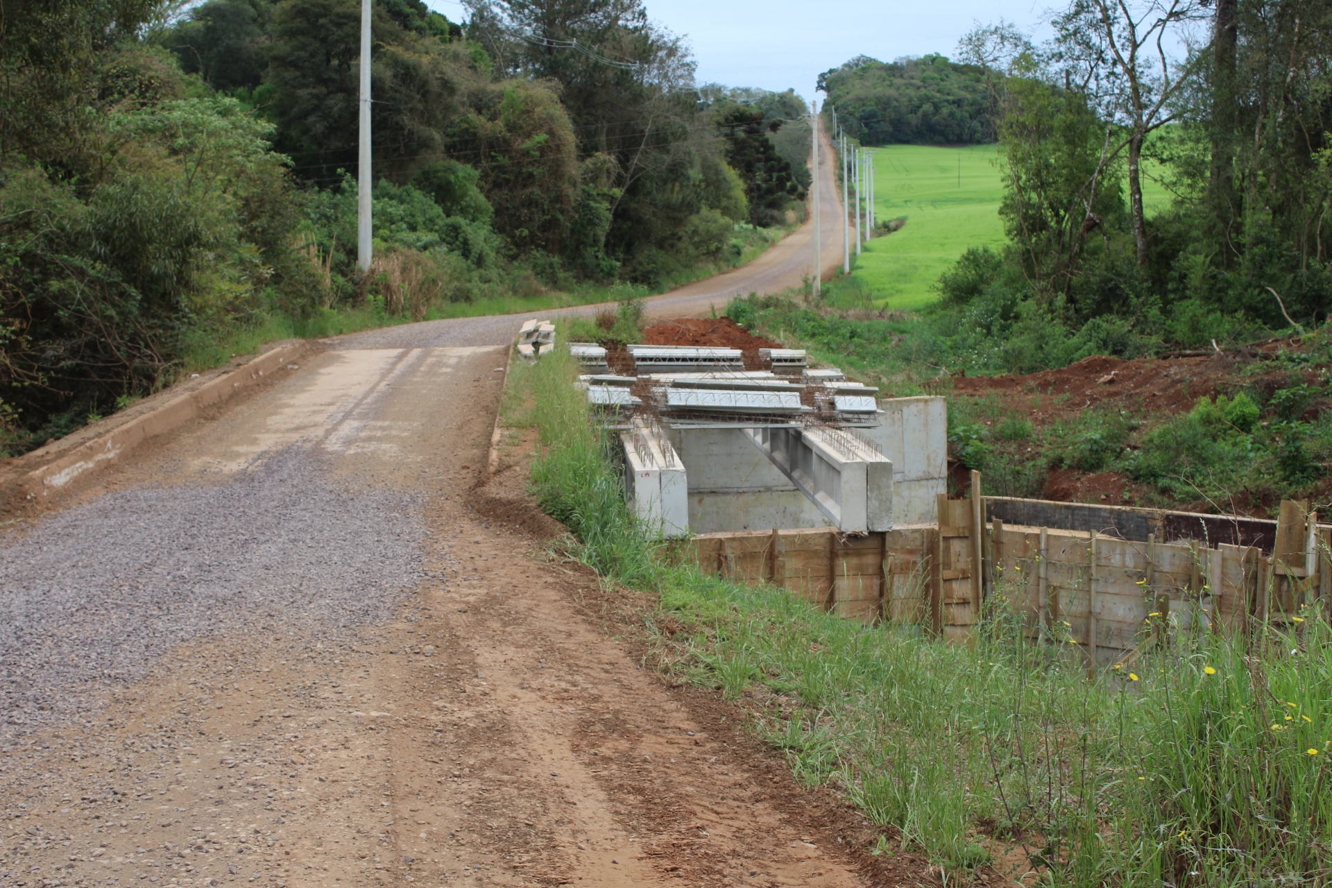 Retomada as obras de ampliação de ponte em Ipiranga do Sul
